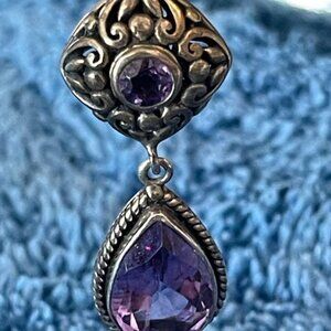 ON HOLD 925 Sterling Silver Mixed Jewelry Earrings Lot Of 5 Pairs Dangle / Drop